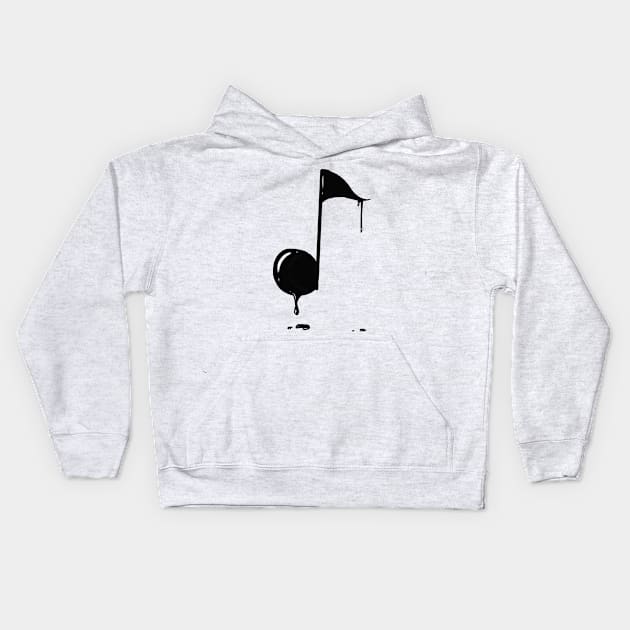 Leaking musical Note design Kids Hoodie by Immarts